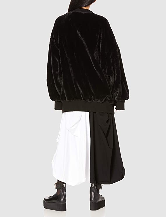 ankoROCK winter jacket overcome men's padded jacket down women's long-sleeved plush jacket black onesize